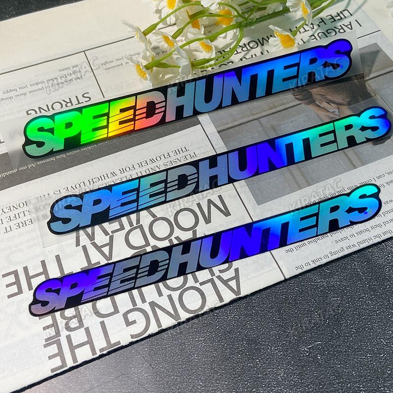 SPEEDHUNTERS Pink Laser Motorcycle StickersJDM Waterproof for Motorbike Helmet Lenses Scooter Front Fairing Tank Vinyl Decals