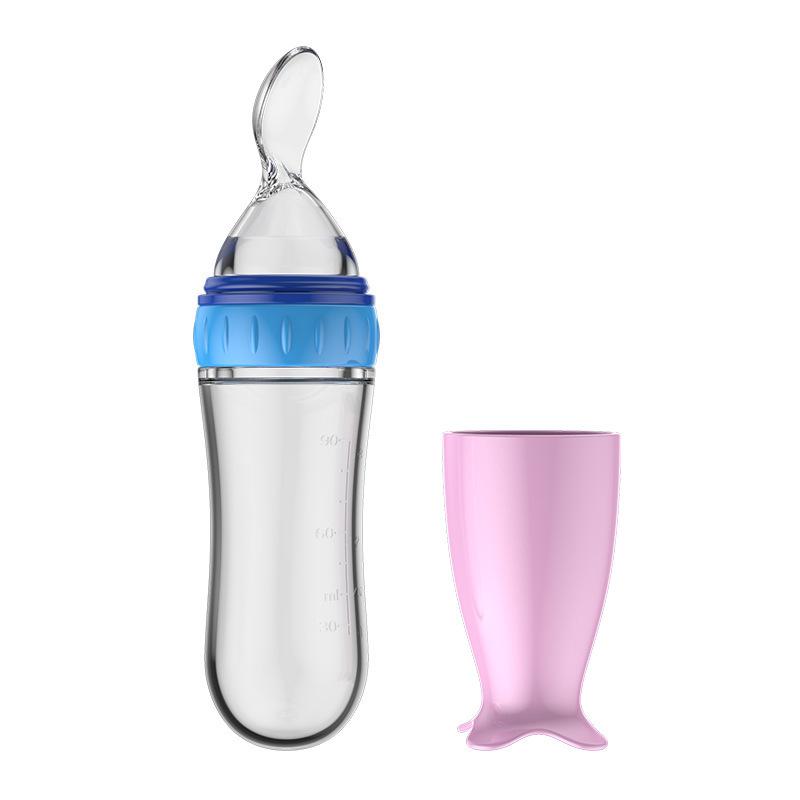Baby Rice Paste Bottle Baby Supplementary Food Spoon Rice Paste Feeding Bottle Squeeze Spoon Rice Paste Milk Bottle Maternal and Infant Products