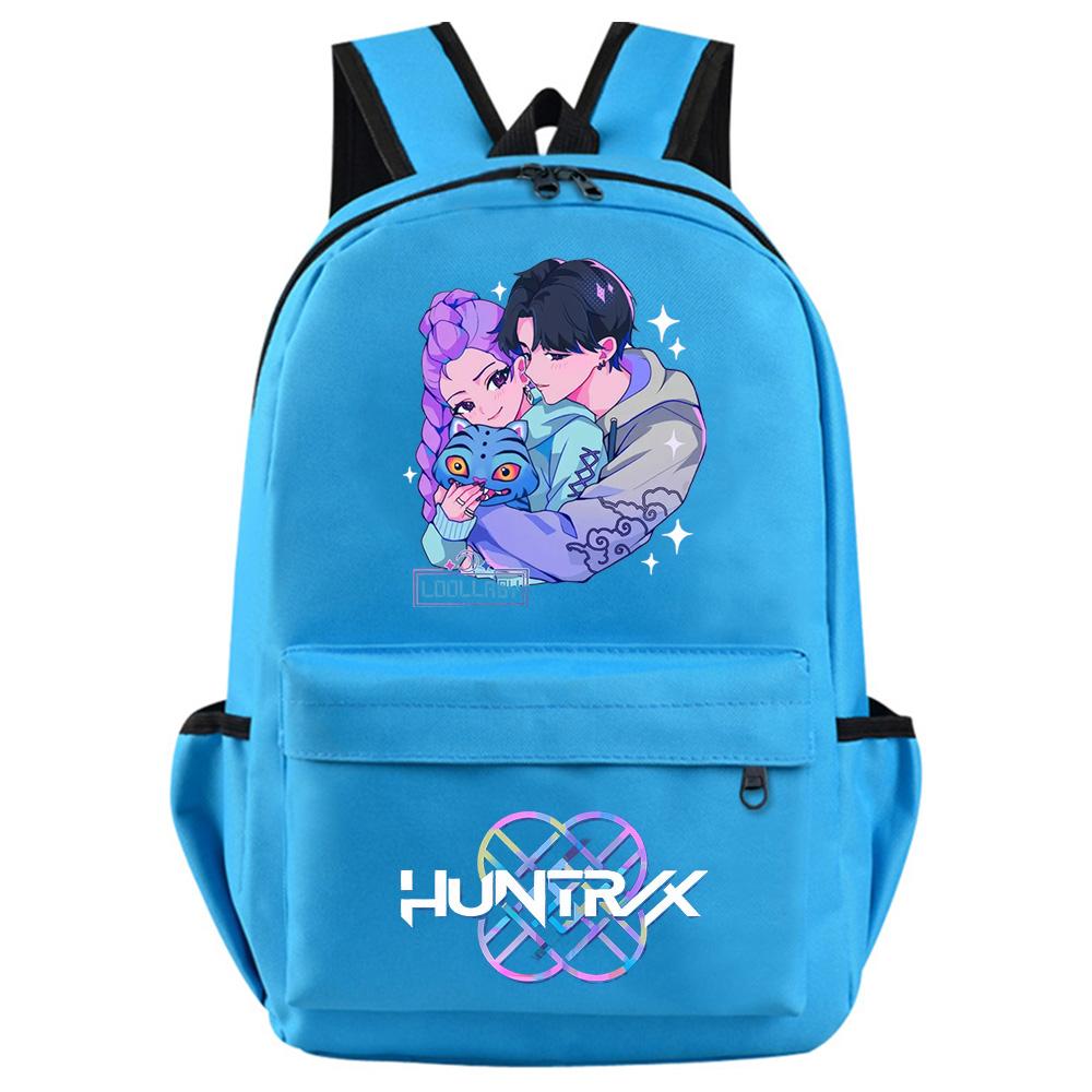 Anime K-Pop Demon Hunters Printed Backpack for Teenager Student Girl Boy Bookbag Schoolbag Women Large Capacity Waterproof Travel Bag Kid Gift