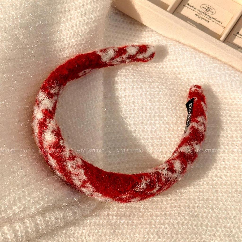 Festive Red Headband for Women - Chinese New Year & Christmas Hair Accessory