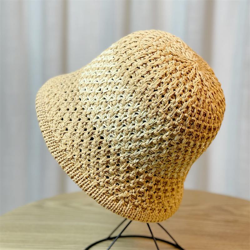 Womens Hat Fisherman Summer Travel Fashion Casual Shade Handwoven Hat Straw