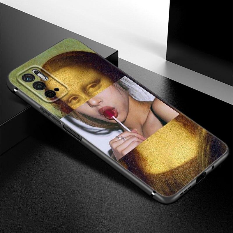 

Отличный художественный эстетический чехол для телефона David Mona Lisa для Xiaomi Redmi Note 7 8 8T 9 9S 10 10S 10T 11 11S 4G 11E 11T Pro 5G мягкий чехол Note 11 Pro Global
