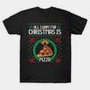 Ugly Christmas Sweater All I Want Is Pizza Made In Australia T-Shirt