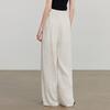 Women's Striped Linen-Feel Wide-Leg Casual Pants