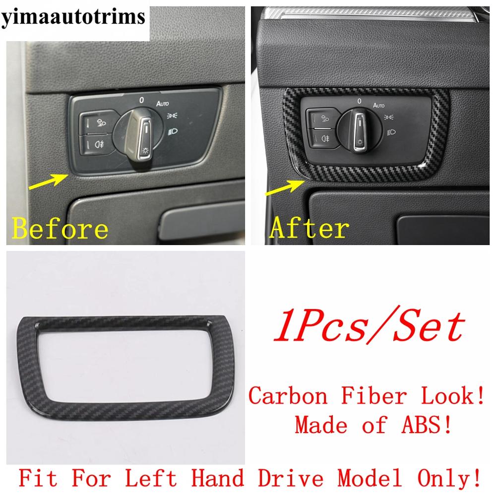 

Head Lamp / Window Lift / Water Cup Panel / Glove Box Cover Trim For Volkswagen Arteon 2018 - 2024 ABS Carbon Fiber Accessories Head Lights Switch