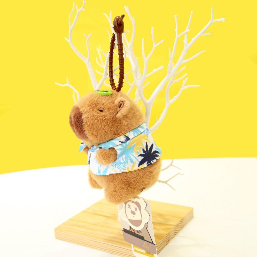 

Summer Style Capybara Plush Keyring Simulation Capybara Plushie Doll Kids синий