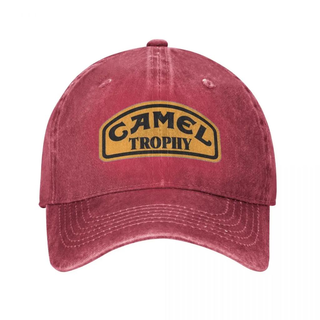 Camel Trophy Classic Logo Baseball Cap Vintage Distressed Denim Washed Snapback Cap Travel Unstructured Soft Caps Hat