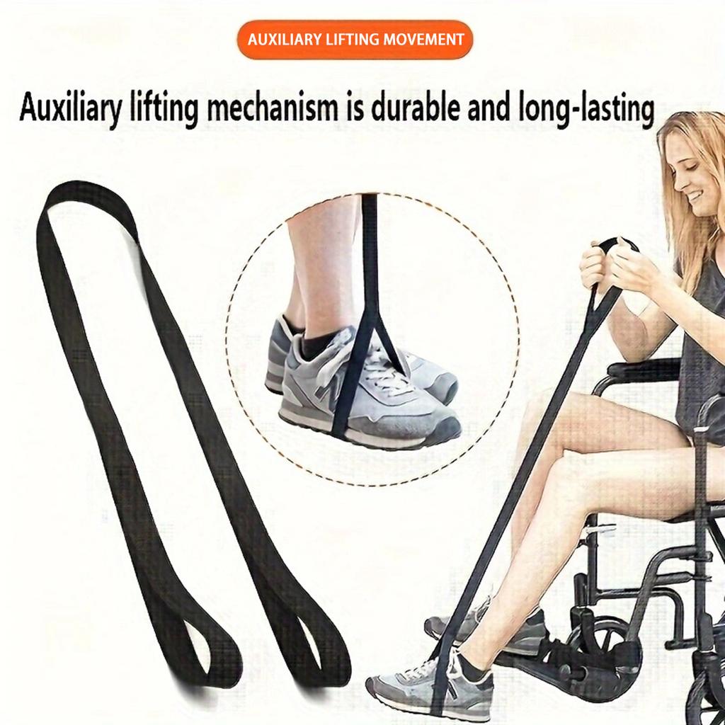 Elderly Leg Lift Belt, Disabled Leg Lift Device, Wheelchair Foot Lift Assistance Belt, Paralyzed Foot Displacement Belt