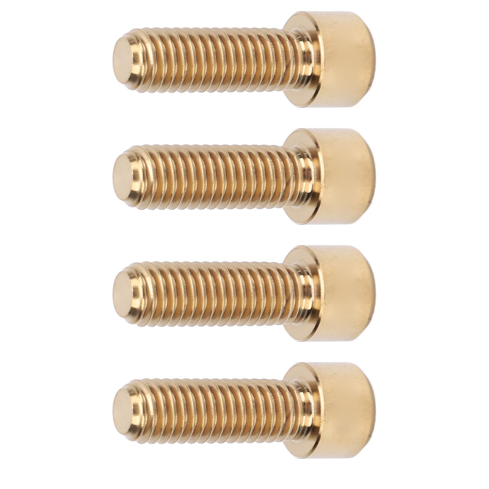 4 шт. Винты для дискового тормоза, суппорт для горного велосипеда, принадлежности для велоспорта, сплав титана M6x18 мм, цвет титана