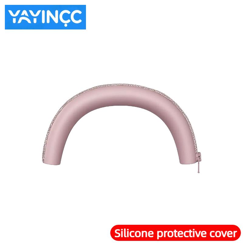 YAYINCC 360° All-round Protection Silicone Protective Case for Sony WH-1000XM6 Rose Grey headset Skin friendly Washable durable