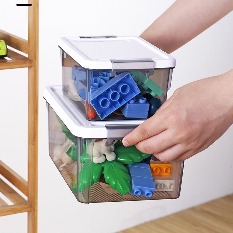 Organizator de Depozitare din Plastic Transparent pentru Jucării și Diverse pentru Copii