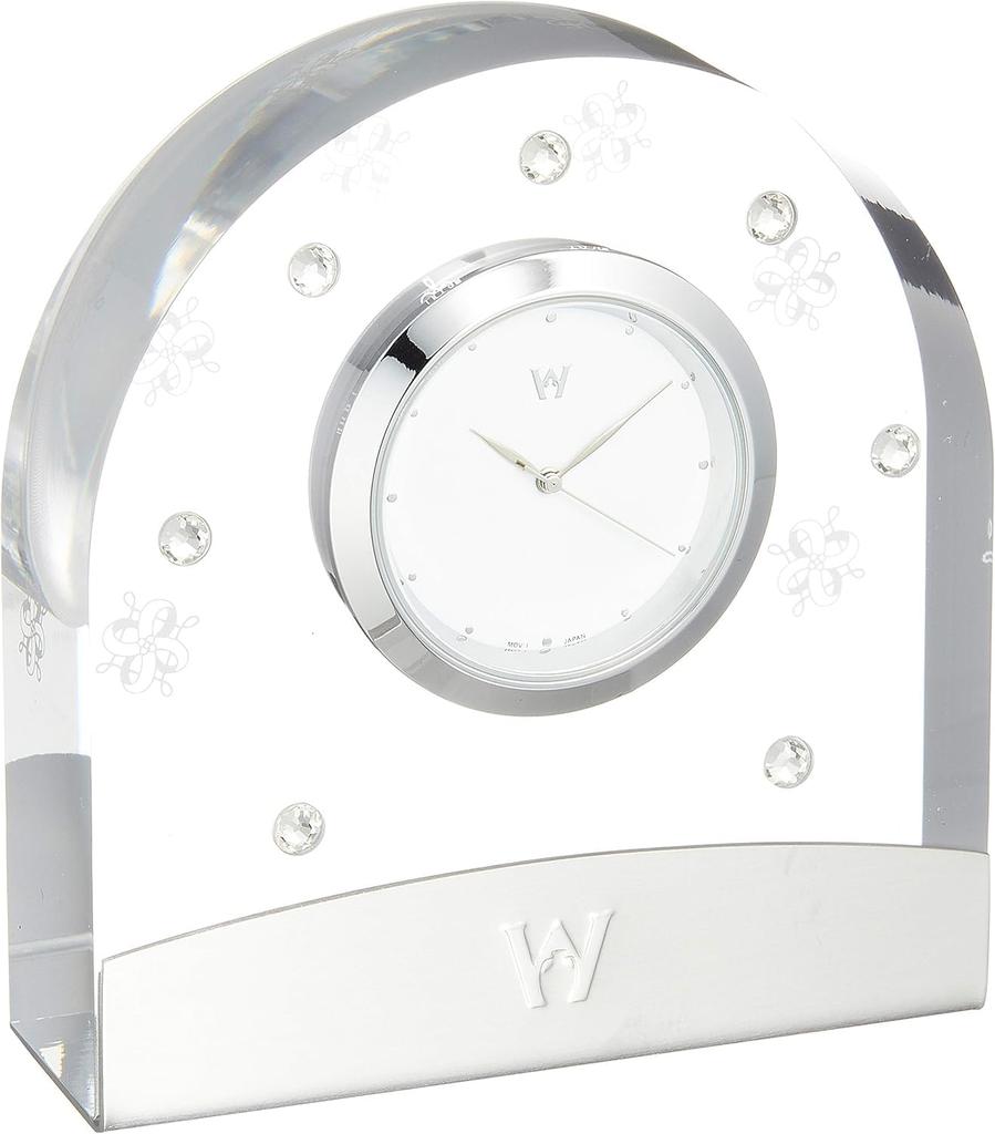 [Offizielle Hochzeitsverpackung von Wedgwood] Psyche Klare Uhr, Tischuhr, Innendekoration, Hochzeitsgeschenk, Hochzeitsgeschenk, Geschenk für das Brautpaar, aB1
