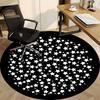 1 alfombra de cielo estrellado, redonda antideslizante duradera de gran tamaño para oficina, adecuada para la oficina