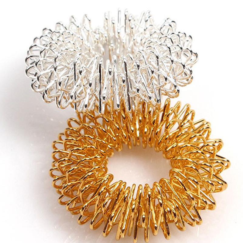 10 ks Nerezový masážní kroužek na prst Akupunkturní kroužek Terapie Relax Krev