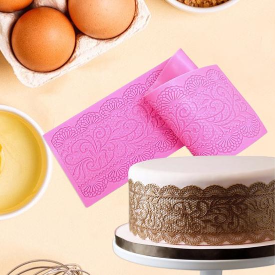 Silikonform Hitzebeständig Multifunktional Blumenmuster Antihaftbeschichtet Langlebig Fondant Kuchenform Bäckereibedarf