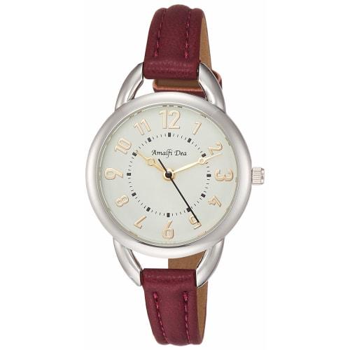 

Arias Amalfidia Analogue Watch, Waterproof, Leather Strap, White Dial, WW20024A-151, Women s, Red