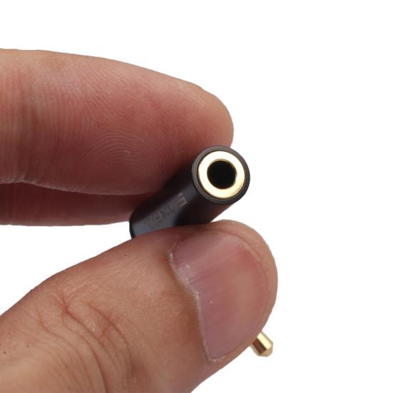 Right Angle 3.5mm OMTP To CTIA Male To Female Audio Plug Jack Adapter Converter