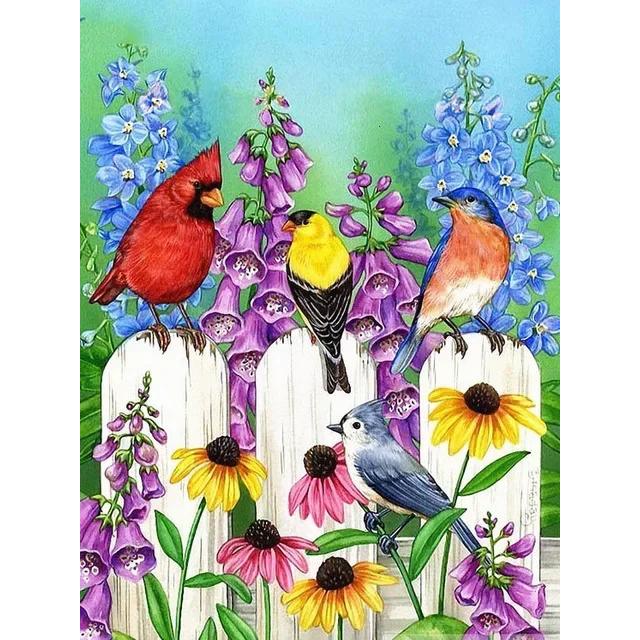 DIY Diamond Painting The Bird Cross Stitch Kit Mosaic Art Diamond Painting Full Circle Diamond Home Decoration