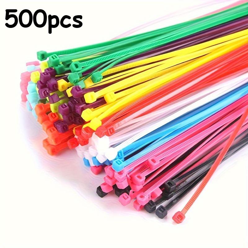 500pcs/100pcs Heavy Duty Nylon Cable Ties, Self-Locking Cord Ties for Indoor and Outdoor Use Fixed Ties for Horticultural Plants