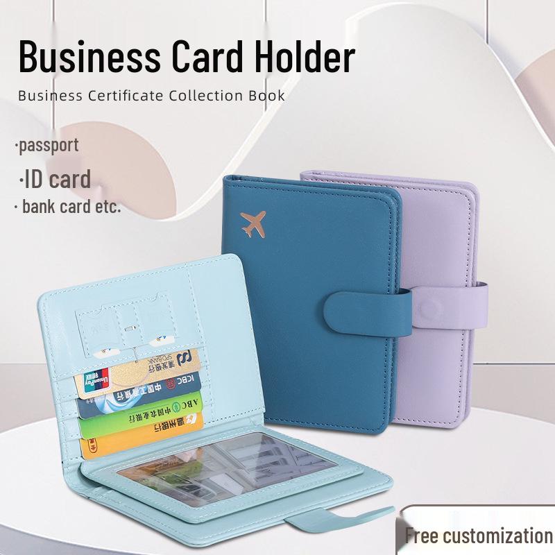 Cross-Border Multi-Card Passport Holder with Passport Clip and Cover