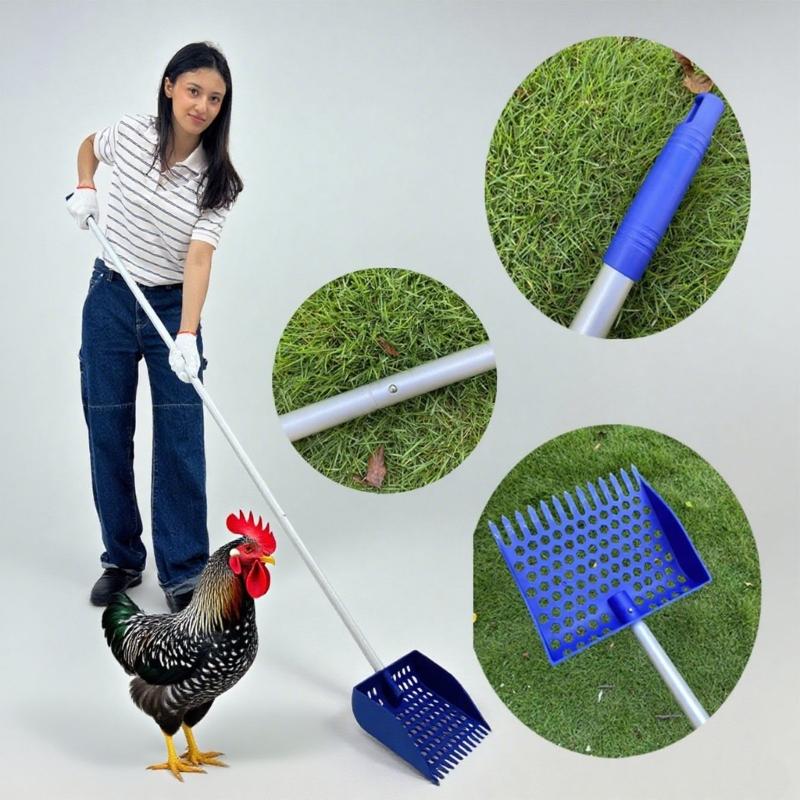 Adjustable Rust Resistant Chicken Enclosure Tool Animal Waste Removal Tool