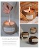 Coconut Shell Aromatherapy Candle with Essential Oil Incense Burner and Plant Wax Scented Candle Gift Set