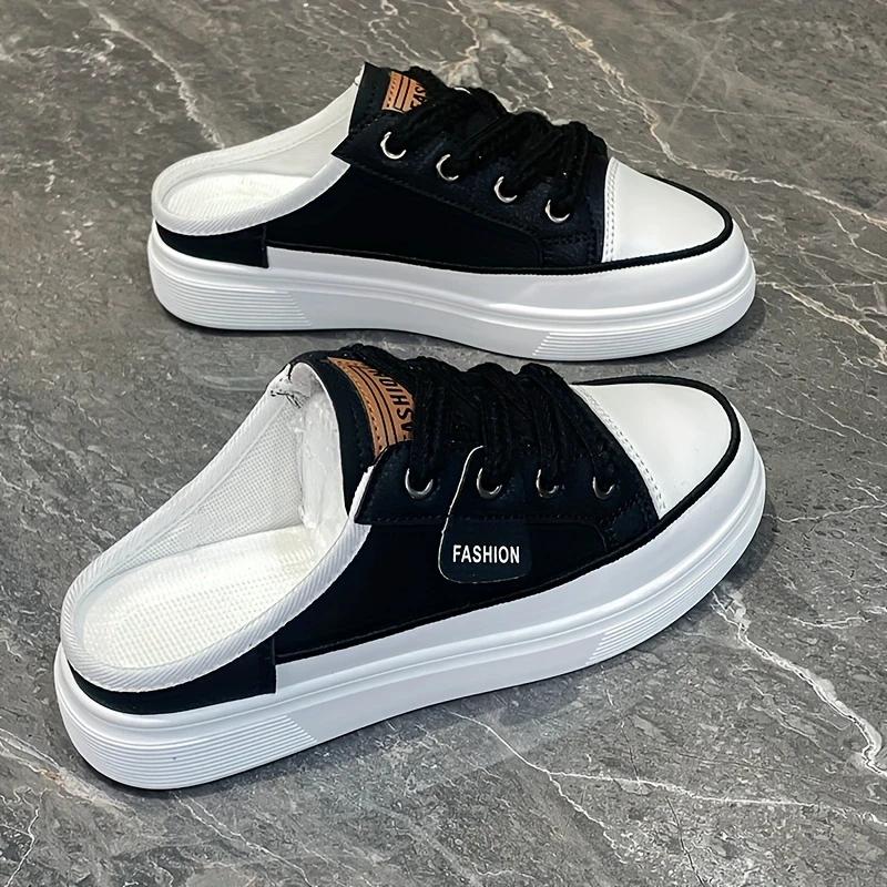 Summer Half Top Shoes Sandals Breathable and Comfortable Women's Shoes Student Shoes Fashion Cool Slippers