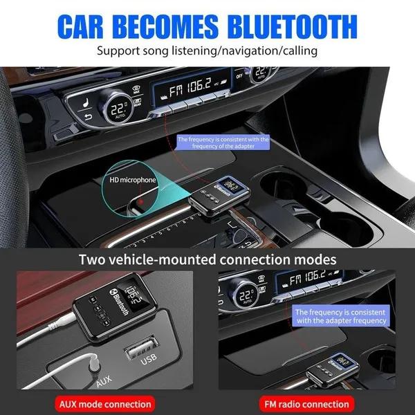 Newest USB Bluetooth 5.0 Transmitter Receiver 4 In 1 Wireless Audio 3.5mm Aux Car Adapter