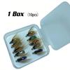 Flies Fly Fishing Lure 10/ 30/50Pcs Fishing Handmade Lures Assortment with Artificial Bait Hooks for Bass Trout Salmon