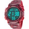 L Lavaredo Men S digitaL Watch 50m Waterproof Date Day aLarm Led diSpLay muLtifw