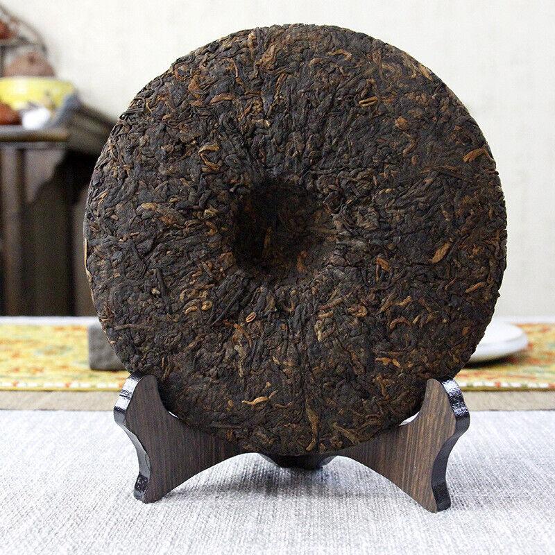 357g Yunnan Pu'er Ripe Tea Aged Pu'er Ripe Cake Tea Menghai Qizi Cakes Black Tea