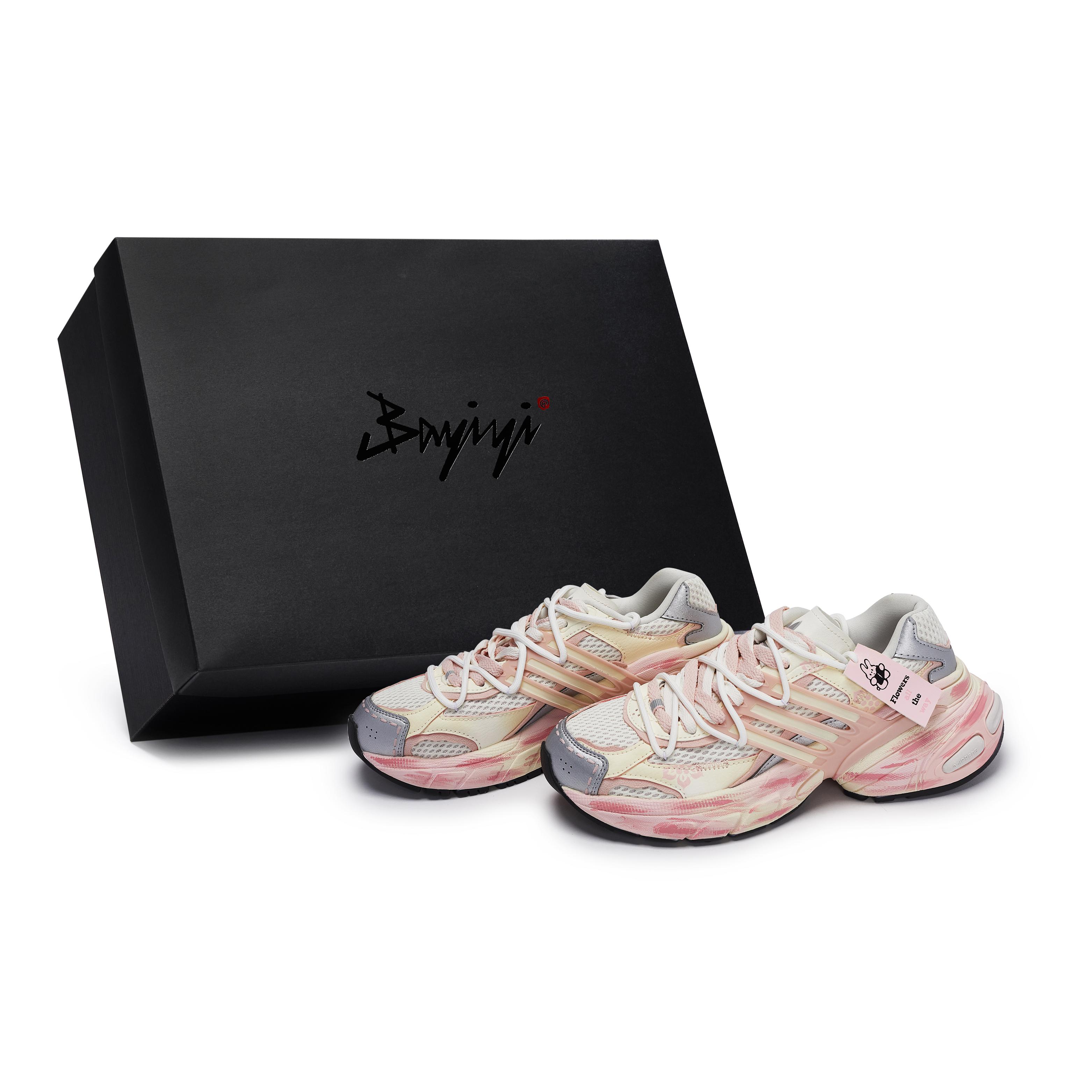 

Adidas Originals ADISTAR XLG Chunky Sneakers Unisex Low Top Beige/Pink/Silver JR7002(Team80-S-BOX) 38