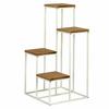 3-Tier White Metal Plant Stand