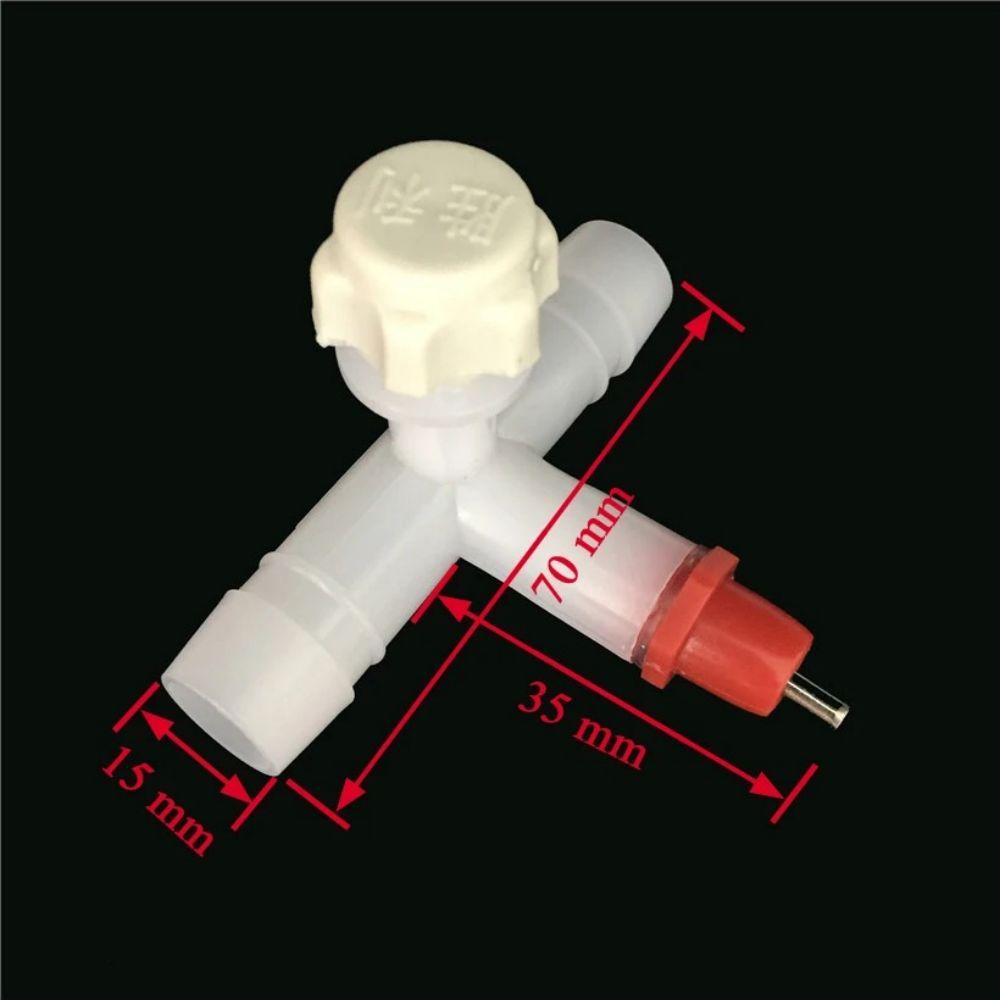 5/20/50 Pcs Chicken Coop Hanging Water Fountain Poultry Automatic Drinking Spout Three-way Chicken Cage Snap Drinking Equipment 5PCS
