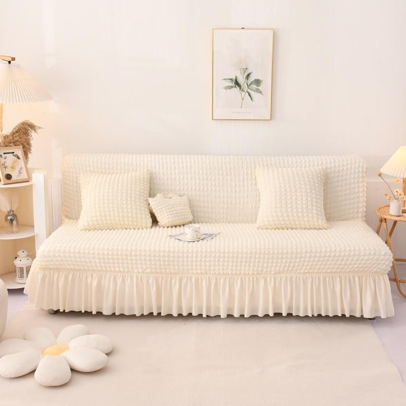 

Простой Цельный Прямой Ряд Чехол для Матраса Ткань Диван Трехместный Диван Чехол для Подушки Новинка Банкетка Круглый год Высококачественный Не от производителя Wax White (bubble sofa bed) Small size (120-150cm)