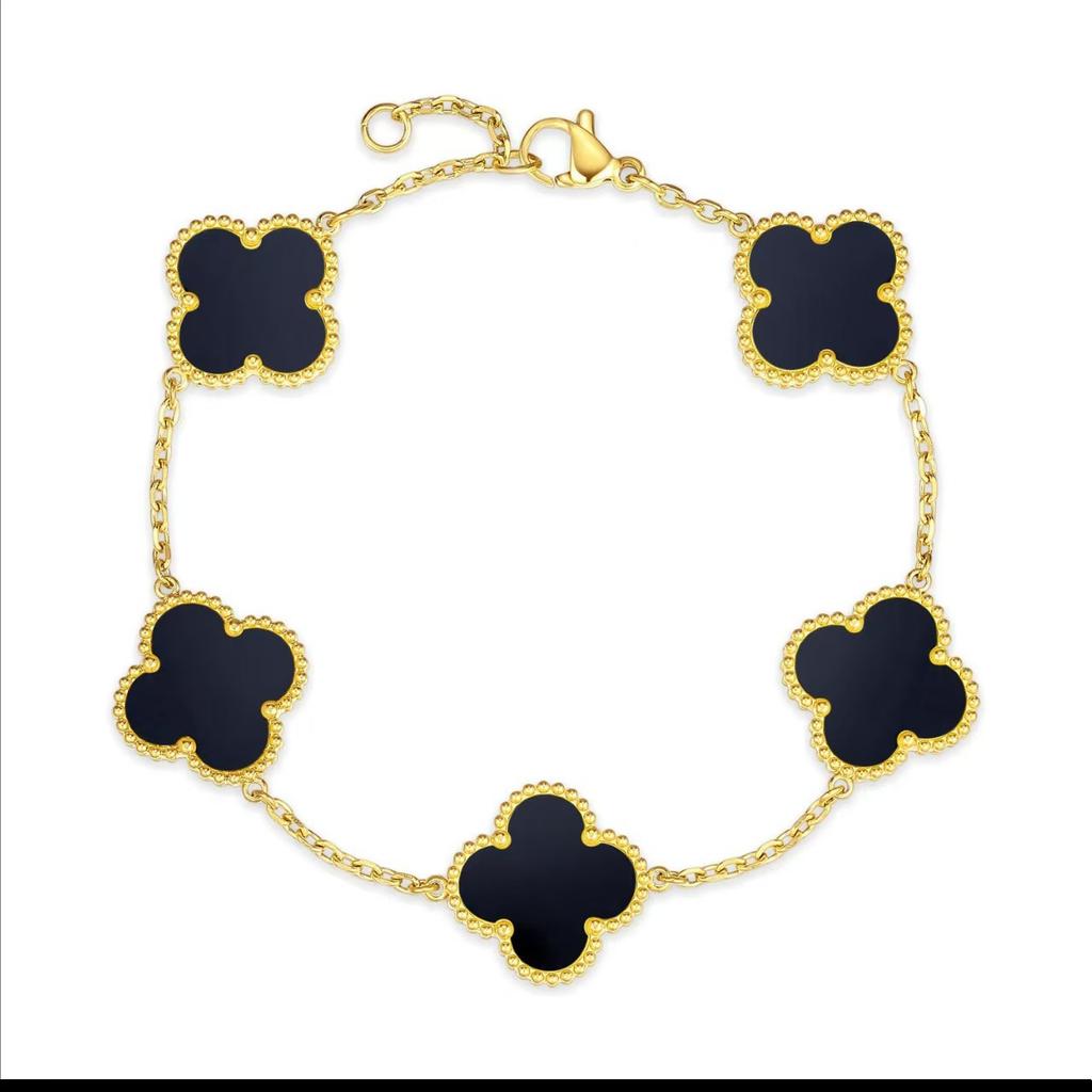 Lucky Four-leaf Clover Five-flower Bracelet - Tarnish-free Women's Bracelet