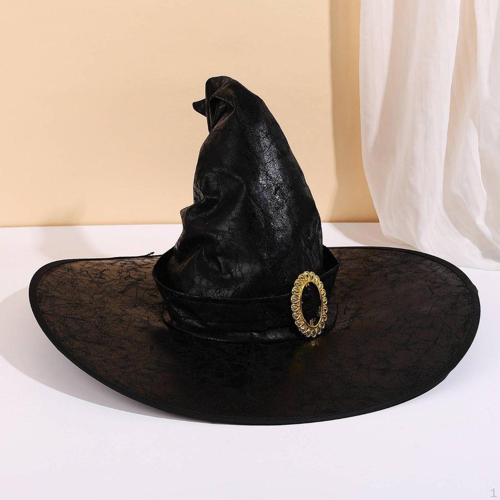 Witch Hat Decorative Buckle Wizard Lightweight Costume Accessory for Cosplay