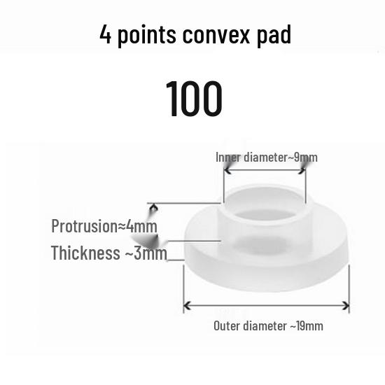 Silicone Convex Gasket for Shower Faucet Repair, Waterproof Sealing Ring, 4/6-Minute Corrugated Pipe Hose Parts.