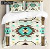 Aztec Duvet Cover Set, Geometrical Indigenous Art, Decorative 3 Piece Bedding Set with 2 Pillow Shams, Twin Full Queen King Size