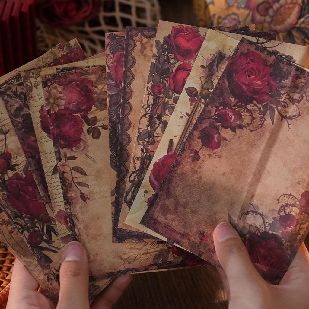 Vintage Melody Series: Retro Plant-Inspired High-Value Paper with Four Unique Textures