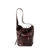 Fashion Versatile Bucket Bag Trendy Tote Big Bag Commuter Leather Women's Bag Hand Grab Shoulder Bag