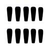 24Pcs New Detachable Solid Color Fake Nails Wearable Bright Long Ballet False Nails Full Cover Manicure Press-On Nails Women