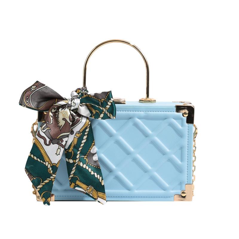 Exquisite women's plaid armpit bag simple bag casual box crossbody bag