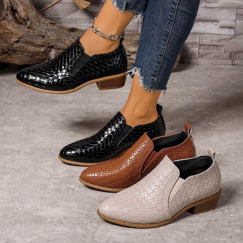 Fashion Versatile Deep Heel Pointed Single Shoes Women's Spring and Autumn New Comfortable Casual Lazy Shoes Women