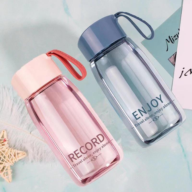 Cute Leakproof Portable Water Cup for Kids - Transparent Plastic