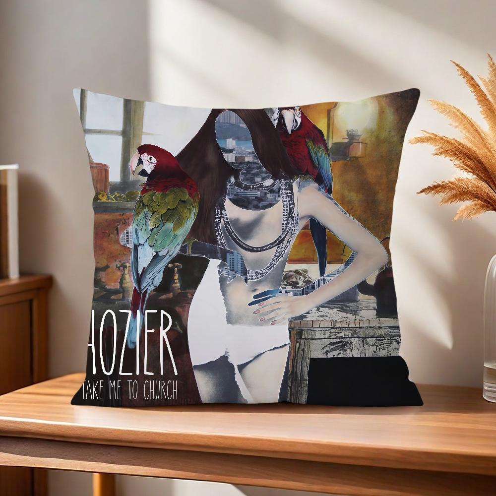 Comfortable Soft Pillow Case For Sofa Living Singer Room Hozier Home Office Decor Protective Covers Without Pillow-Insert