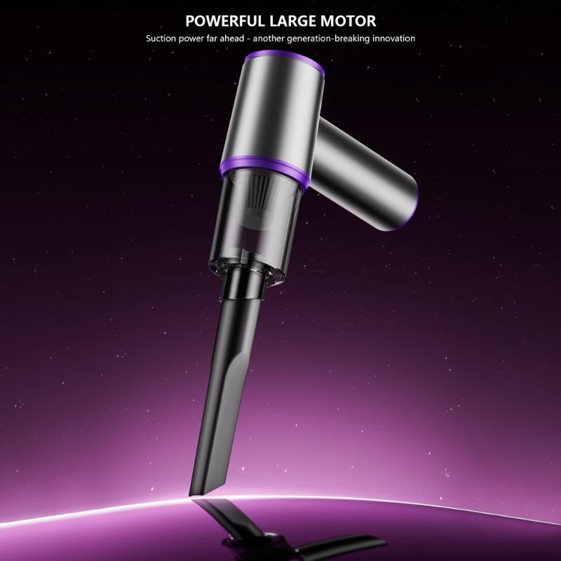 Upgrades 2 in 1 Blower And Vacuum Cleaner with 75000RPM Motor 12000PA Suction HEPA Filter System LED Light for Car Home
