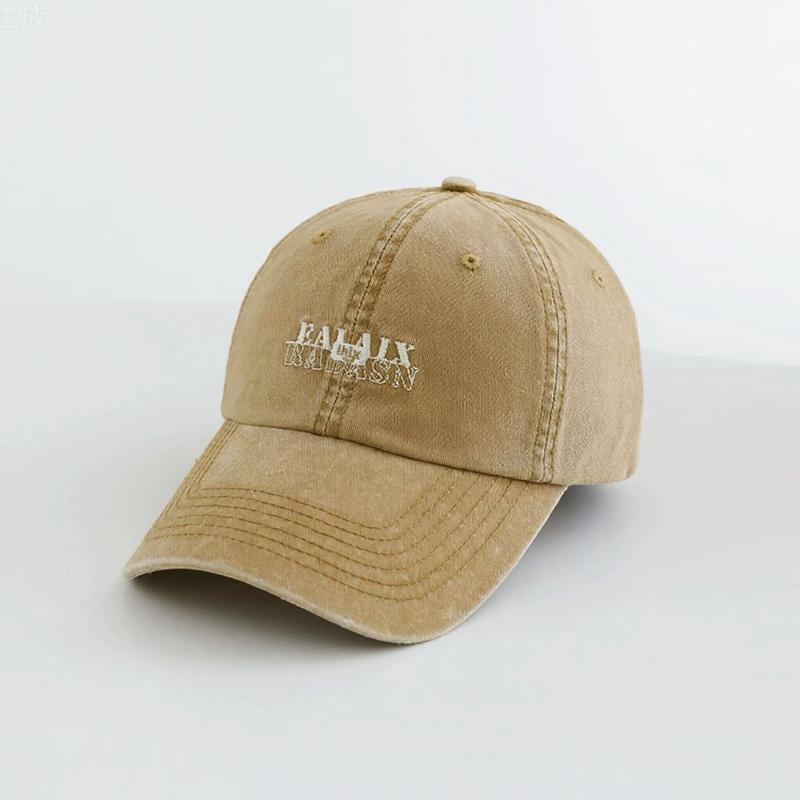 Casual and Versatile Women Baseball Hat, Spring Korean Ins Embroidered Baseball Cap, Fashionable Sun Hat And Sun Protection Cap One Size хаки