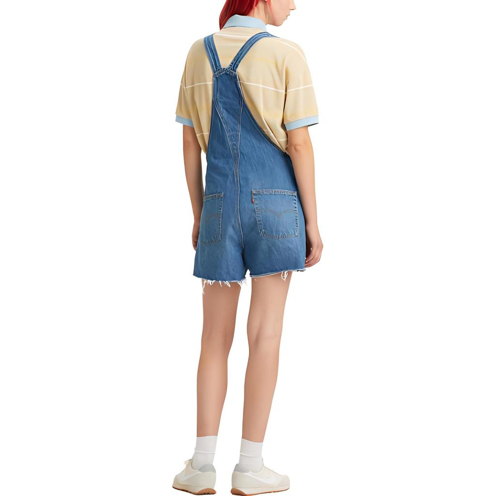 Levis Vintage Straight Leg Denim Overalls Women Overalls Blue 52333-0041