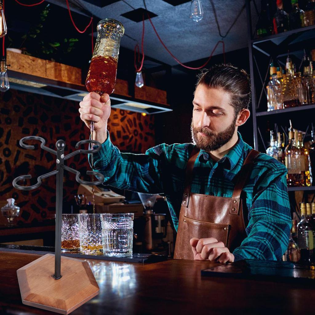 Stabiler Metall-Weinglasständer mit breiter Basis Robuster Glashalter für Stabilität Perfekt für den Esstisch zu Hause oder für Veranstaltungen
